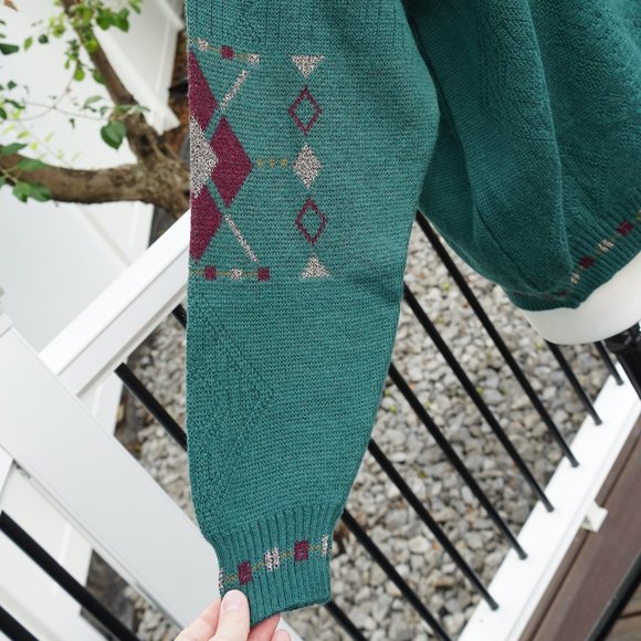 LASA Forest Green Wool Blend Sweater - Picture 3 of 8